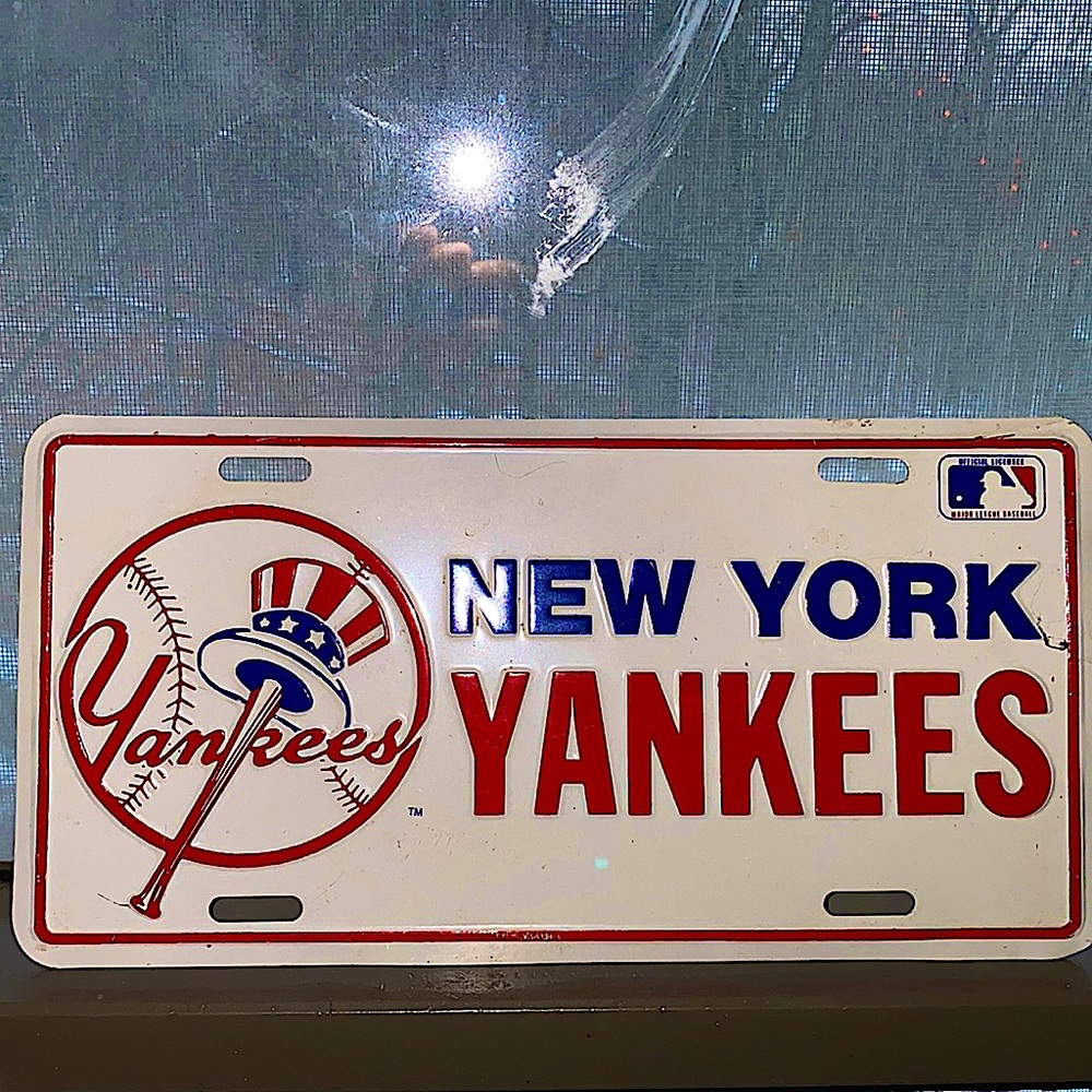 New York Yankees License Plate Decor